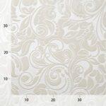 embossed bloemmotief velvet - creme - Bladi