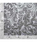 embossed floral pattern velvet - gray - Bladi