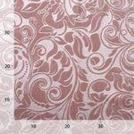 embossed bloemmotief velvet - oud roze - Bladi