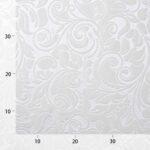 embossed bloemmotief velvet - wit - Bladi
