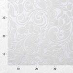 embossed velvet / fluweel - Wit - Bladi