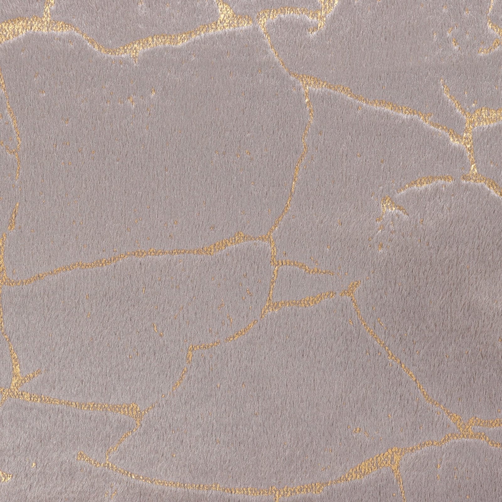 Fluweel Skali Marmer Goud - donker taupe - Bladi
