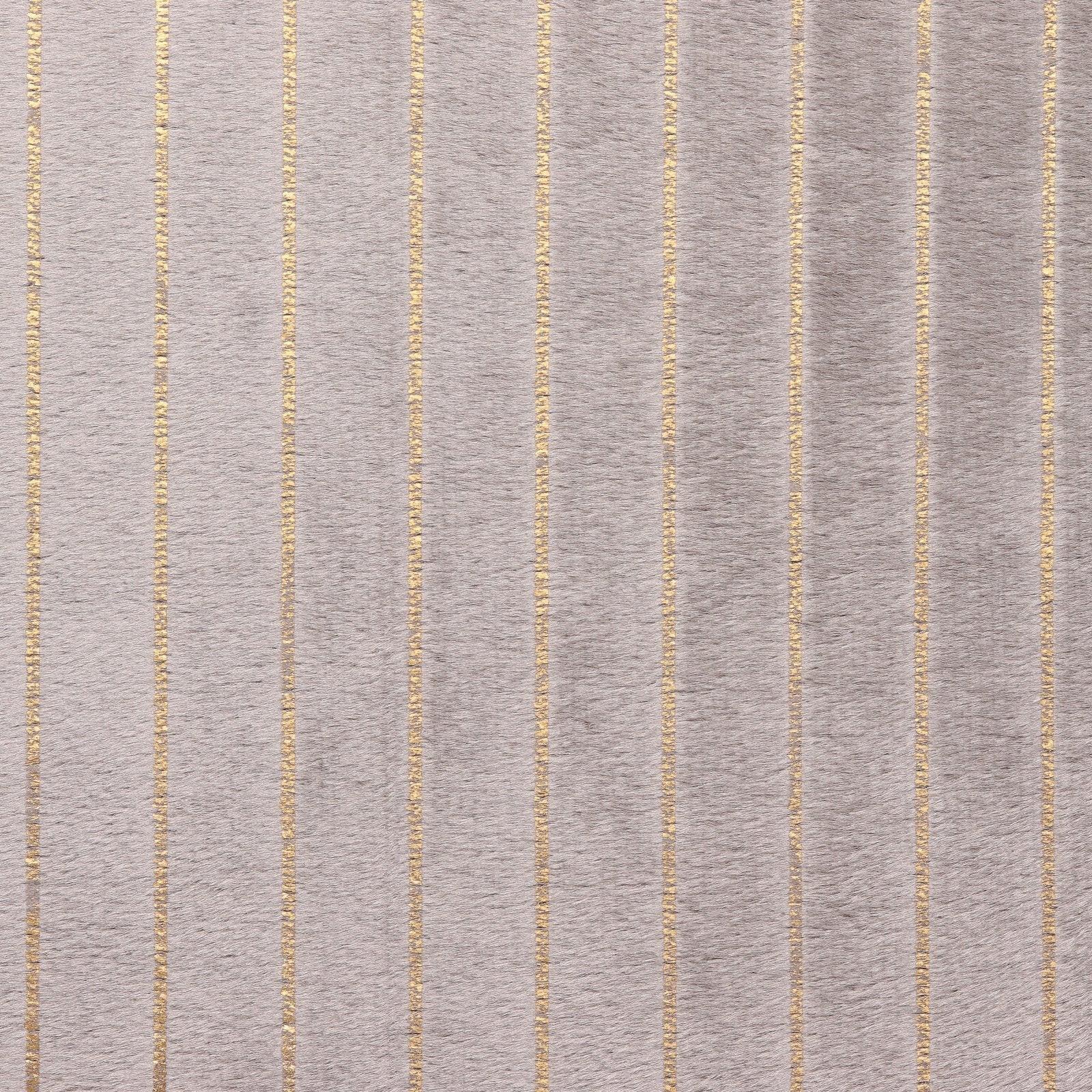 Fluweel Skali strepen Goud - donker taupe - Bladi