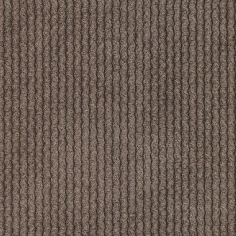 Geribbeld chenille - donker taupe - Bladi