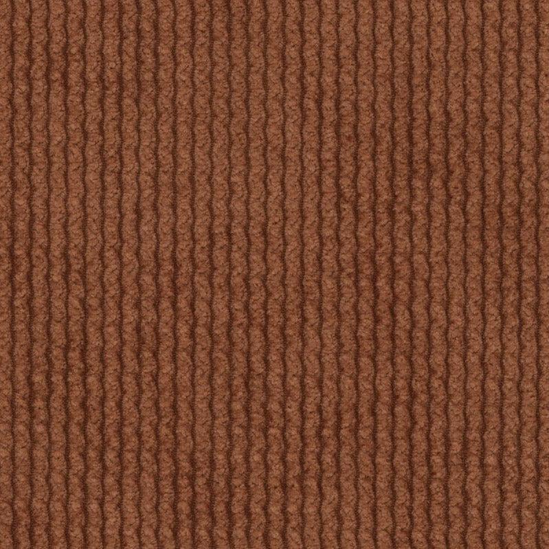 Geribbeld chenille - okerbruin - Bladi