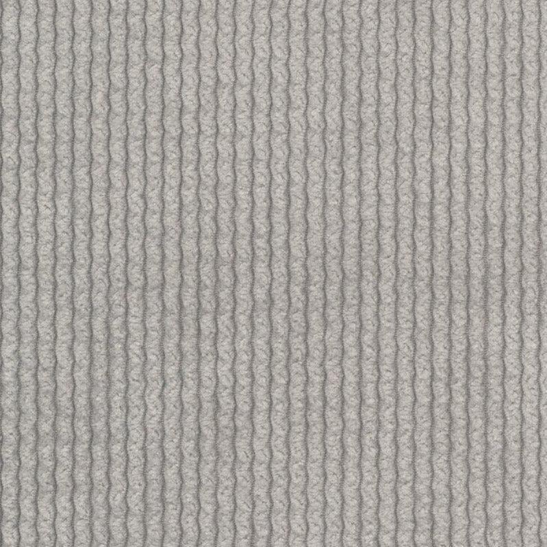 Geribbeld chenille - zilver - Bladi