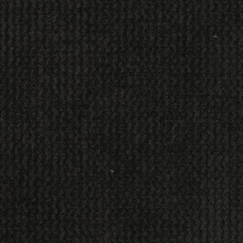 Geribbeld chenille - zwart - Bladi