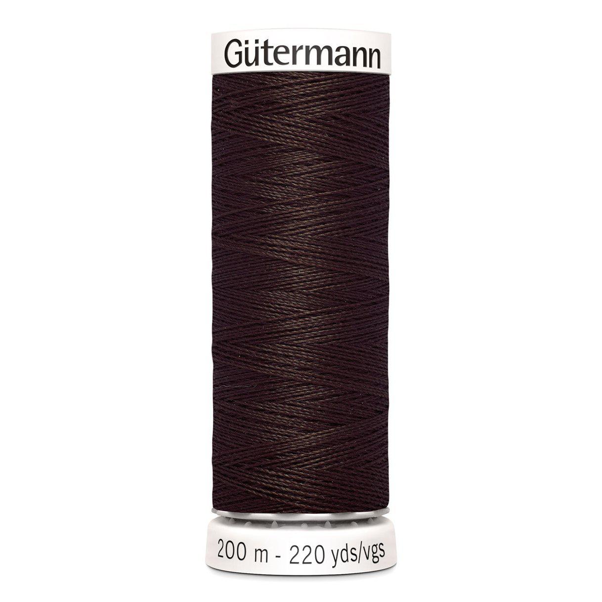 Gütermann Hilo para coser todo 200m - Marrón oscuro 696