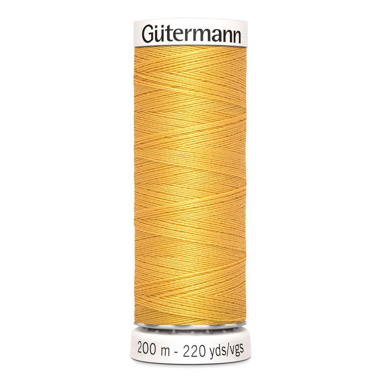 Hilo de coser universal Gütermann 200m - Oro claro 416