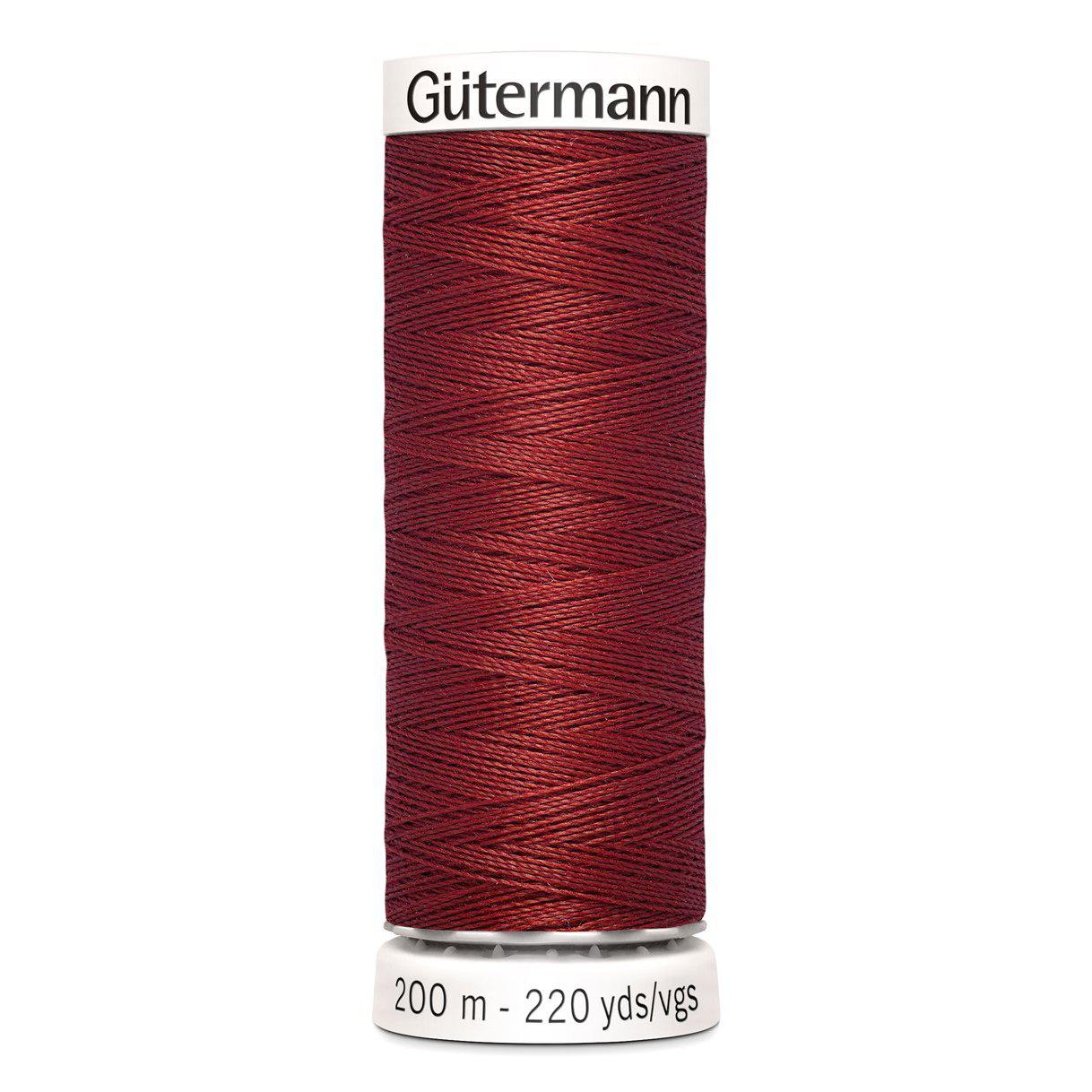 Gütermann Hilo para coser todo 200m - Rojo oscuro 221