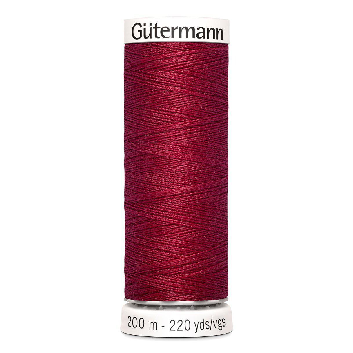 Gütermann Hilo para coser todo 200m - Rojo oscuro 384