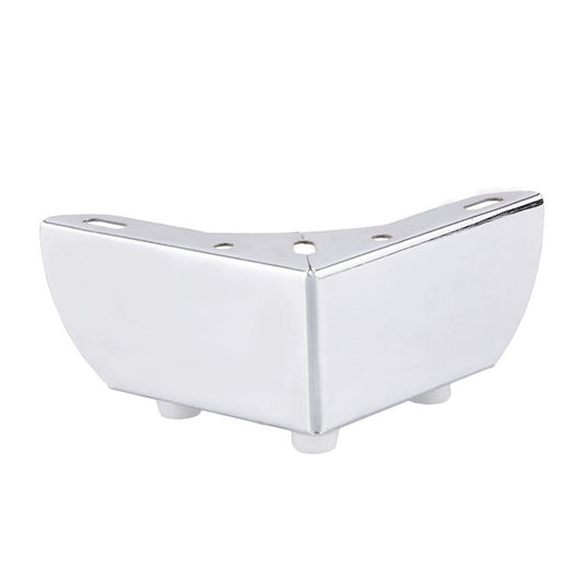 hoekmeubelpoot 11 x 11 cm hoogte 5.5 cm - zilver - Bladi