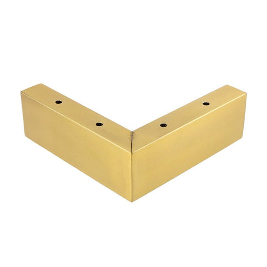 corner furniture leg 15 x 15 cm height 5.5 cm - silver - Bladi