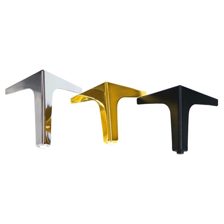 hoekmeubelpoot recht 13 x 13 cm hoogte 10 cm - zwart - Bladi