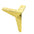 hoekpoot metaal 13 cm hoog - Goud - Bladi
