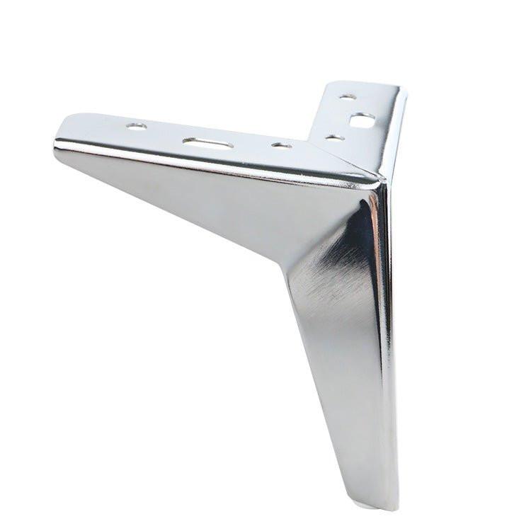 metal corner leg 13 cm high - silver - Bladi