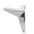 hoekpoot metaal 13 cm hoog - Zilver - Bladi