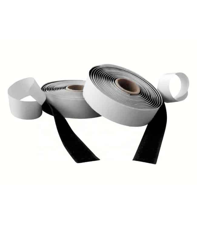 Klittenband, zwart haak en lus 20 mm x 10 m - BLADI meubelstoffen
