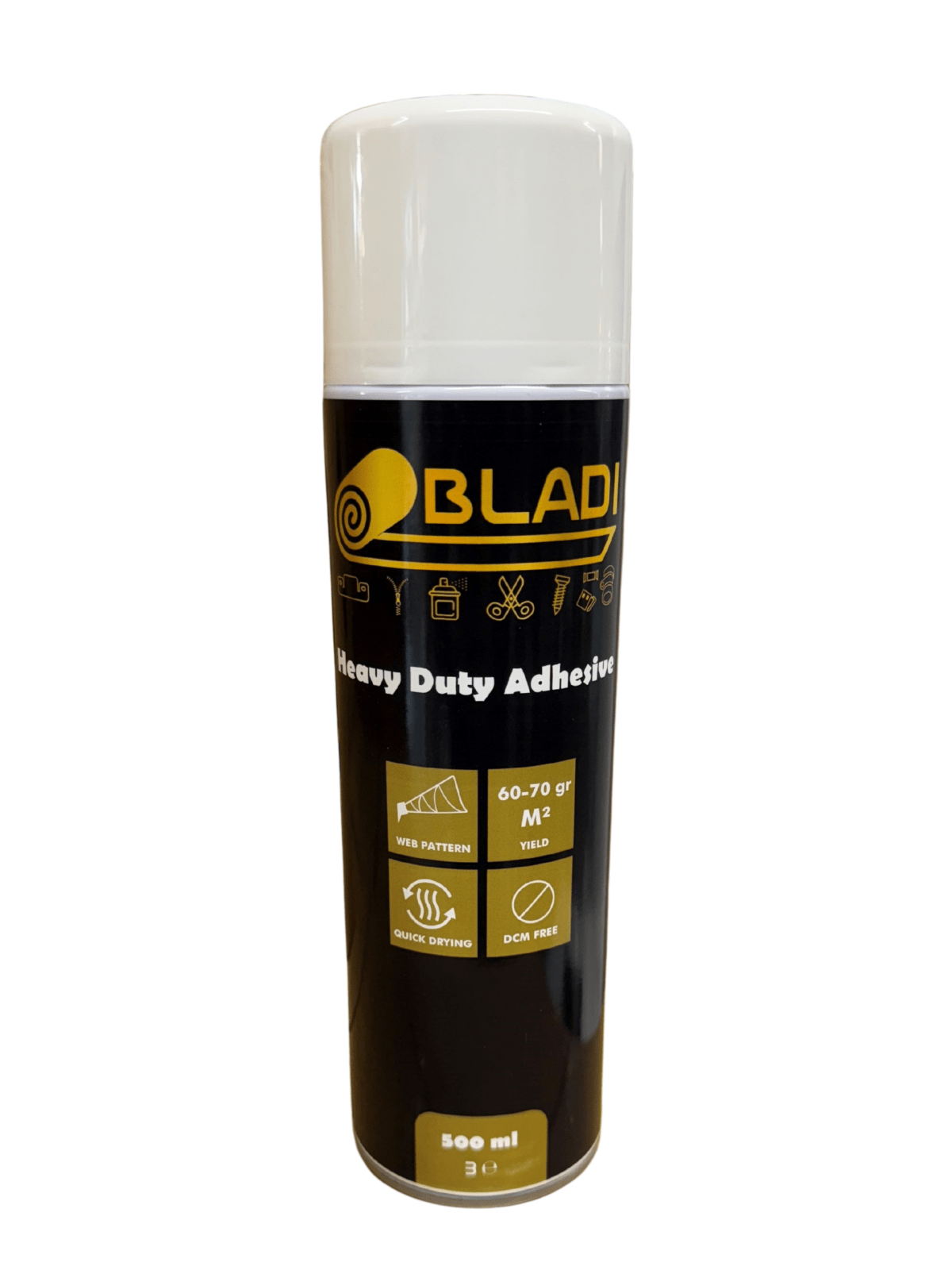 Lijmspray HEAVY DUTY ADHESIVE 500 ml - Bladi