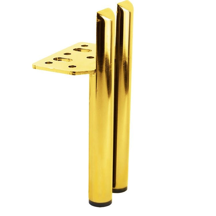 Moderne Metalen Meubelpoot 2 cilinders – 13+5 cm Hoog - goud - Bladi
