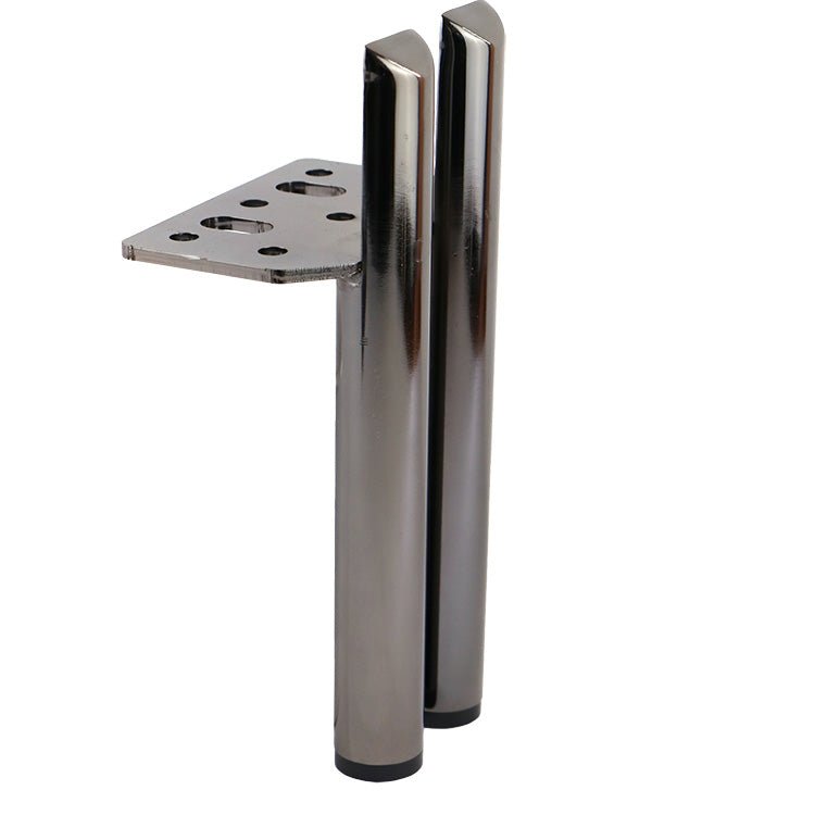 Moderne Metalen Meubelpoot 2 cilinders – 13+5 cm Hoog - zwart - Bladi