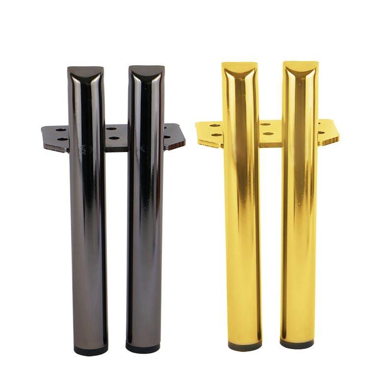 Modern Metal Furniture Leg 2 cylinders – 13+5 cm High - black - Bladi