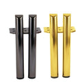 Moderne Metalen Meubelpoot 2 cilinders – 13+5 cm Hoog - zwart - Bladi