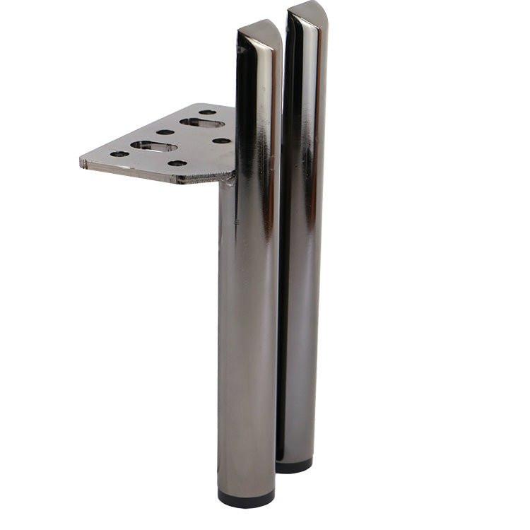 Modern Metal Furniture Leg 2 cylinders – 13+5 cm High - black - Bladi