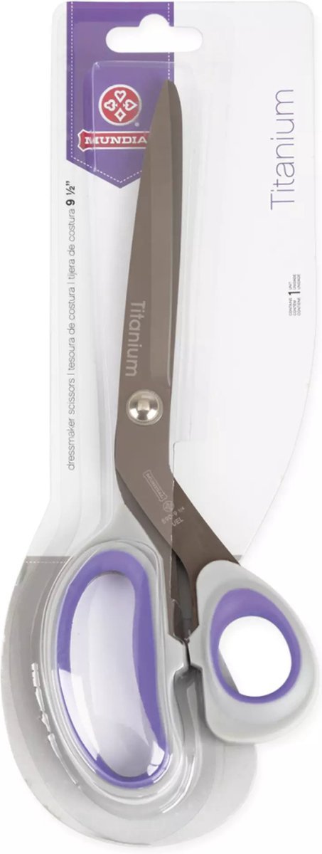 Mundial Versterkte Naaischaar Titanium – 24,1 cm – Ergonomisch Handvat - Bladi
