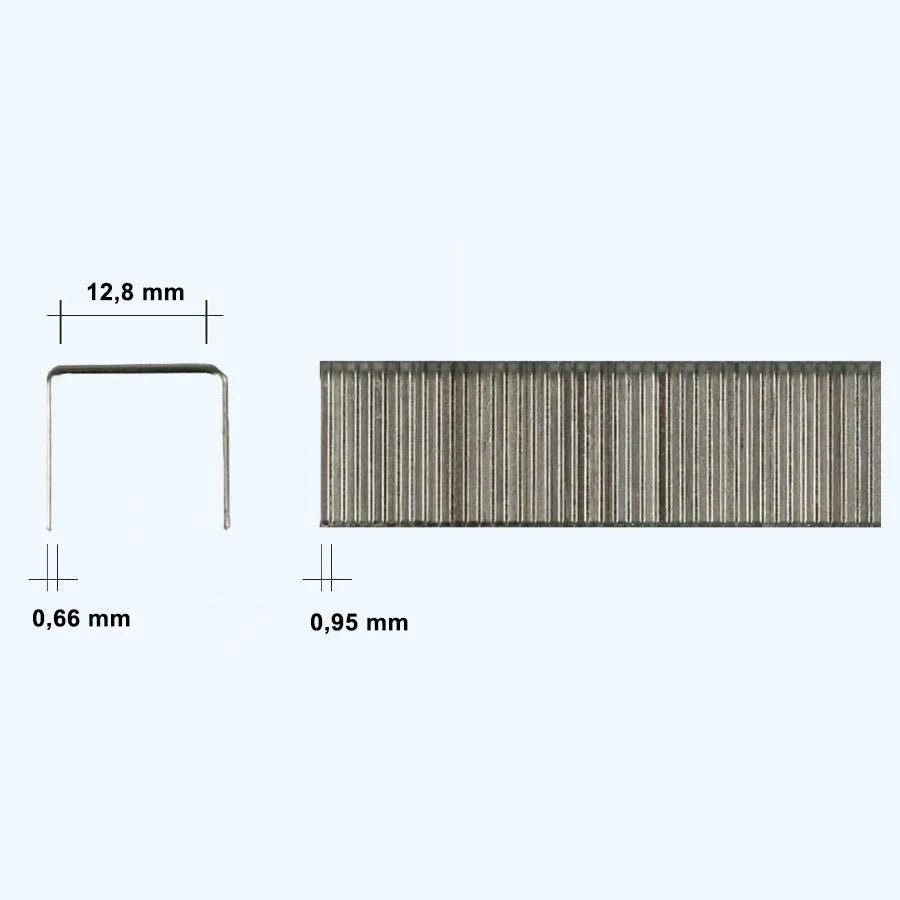 Klammern Typ 80 verschiedene Längen - 4mm - 10.000 Stück - Bladi