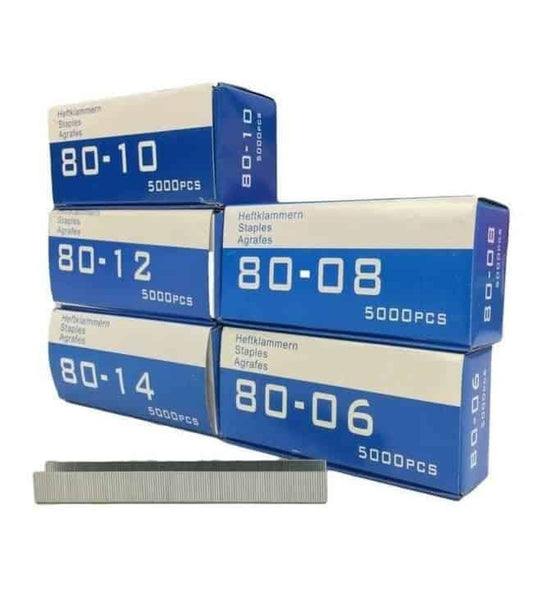 Nietjes type 80 diverse lengtes 5.000 stuks per doos - 4mm - 5.000 stuks - Bladi