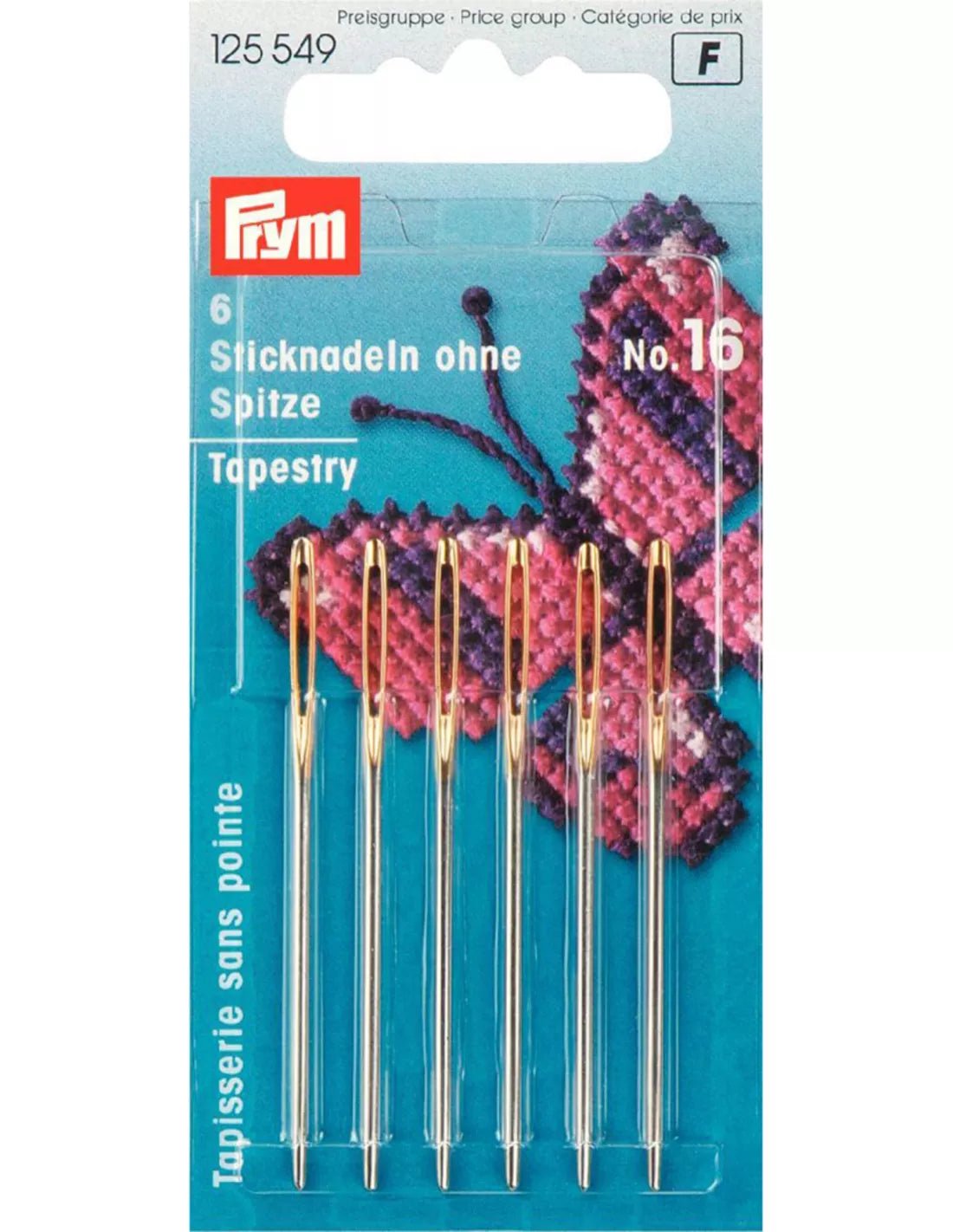 Prym Aiguilles à broder n° 16 par 6 pièces | BLADI.