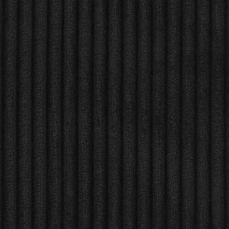 Ribfluweel - Corduroy Meubelstof – Zacht, Stijlvol en Veelzijdig - velvet zwart - Bladi