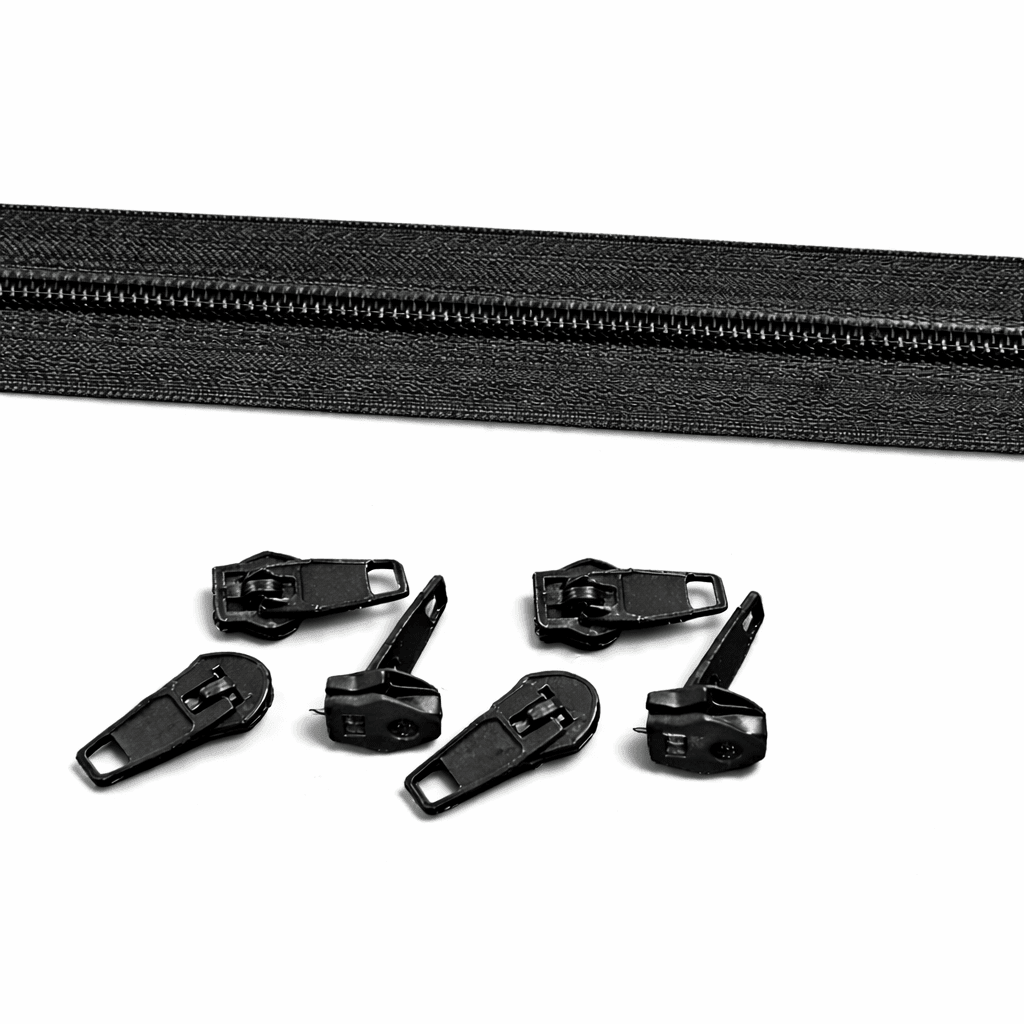 rits nylon + 1 schuiver per meter | BLADI.