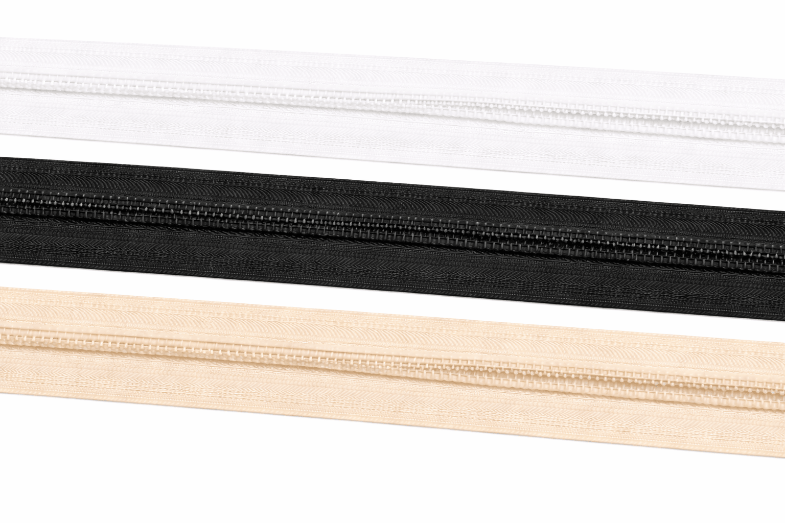 rouleau de nylon à fermeture éclair 200 mètres - blanc - Bladi