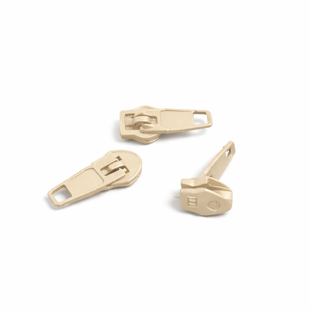 Reißverschlussläufer pro 500 Stück - beige - Bladi