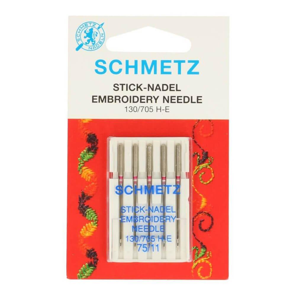 Schmetz Embroidery 5 needles 75-11 | BLADI.