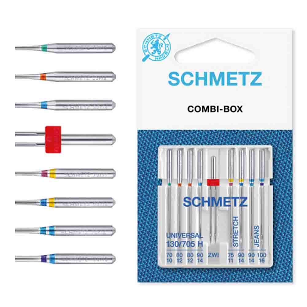 Schmetz Combi Basic Twin box 9 naalden - BLADI meubelstoffen