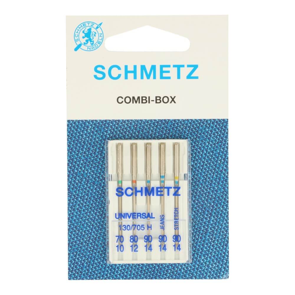 Schmetz Combi box universeel-stretch-jeans 5 naalden - BLADI meubelstoffen