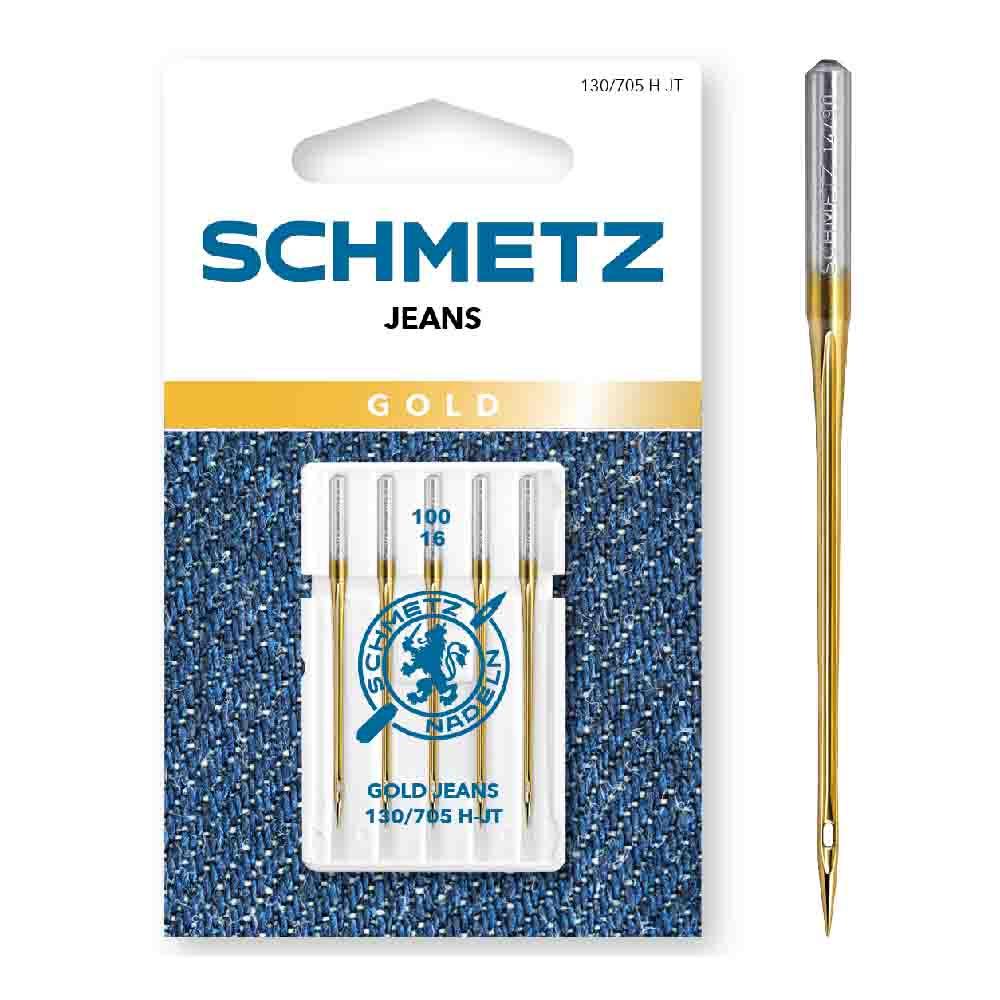 Schmetz Jeans dorés 5 rangs 100-16 | BLADI.