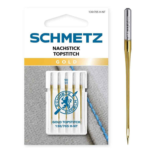 Schmetz Gold-Topstitch-Nadeln 90-14 | BLADI.