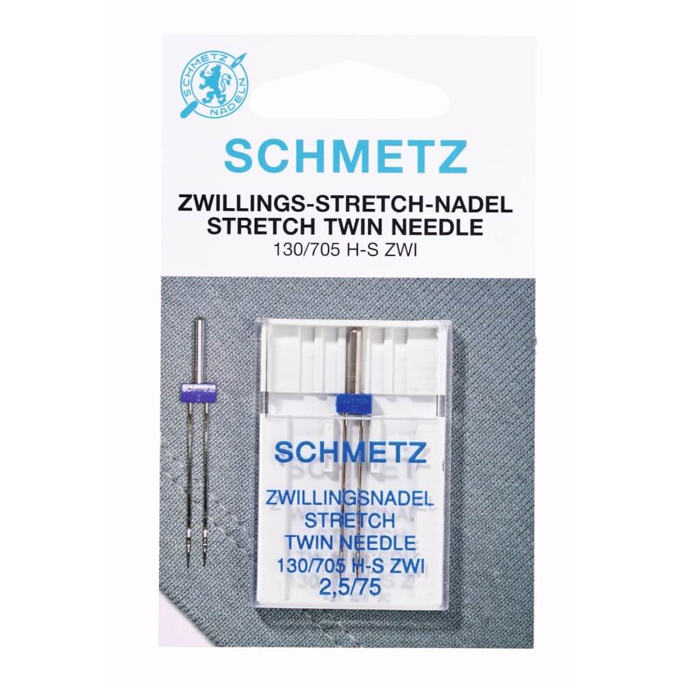 Schmetz Stretch tweeling 1 naald 2.5-75 - Bladi