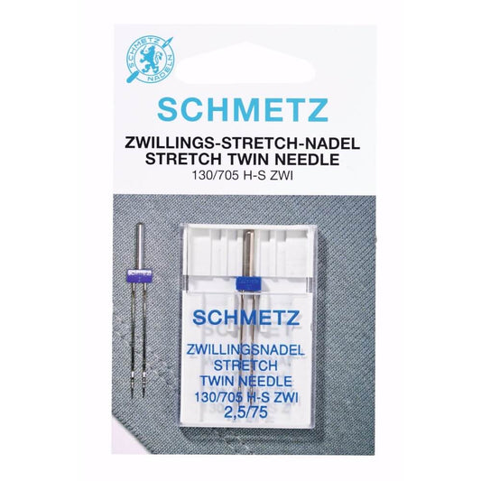 Schmetz Stretch tweeling 1 naald 2.5-75 - Bladi