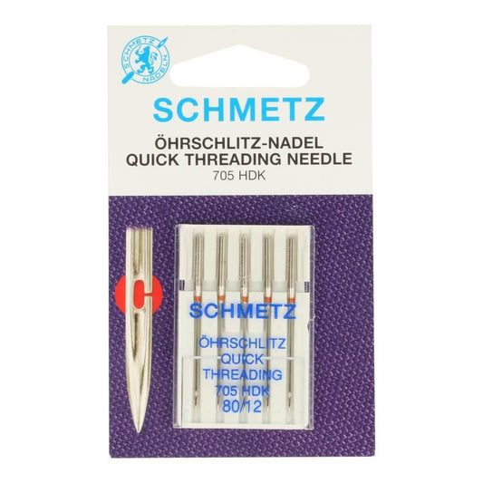Schmetz Selbstfädelnde Nadeln 5 Nadeln 80-12 | BLADI.