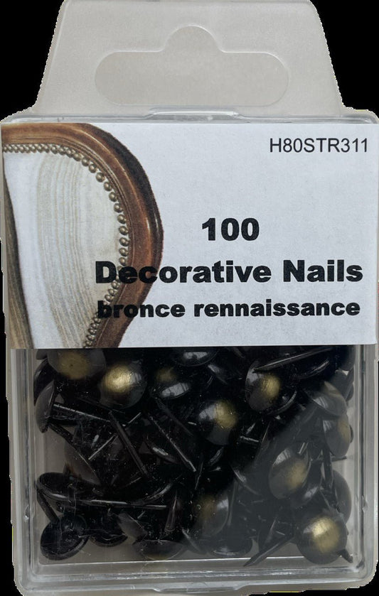 Clous décoratifs 100 pièces - bronze - Bladi