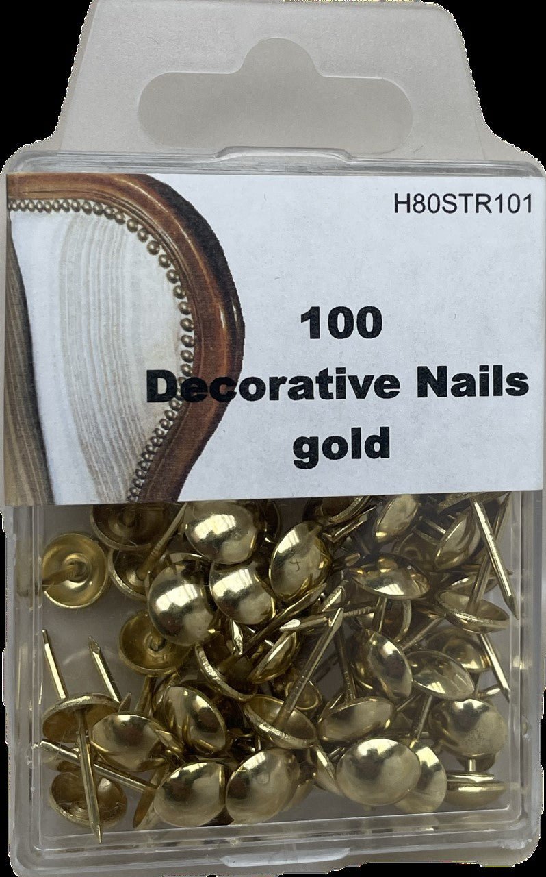 Siernagels 100 stuks - goud - Bladi