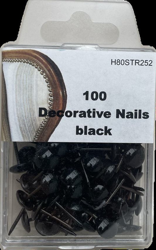 Siernagels 100 stuks - zwart - Bladi