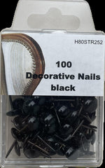 clous décoratifs 100 pièces - noir - Bladi