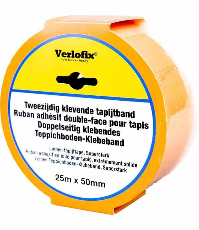 tapijttape dubbelzijdig linnen 25M x 50mm - Bladi