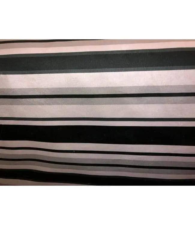 Velours 3D Strepen Black - Bladi